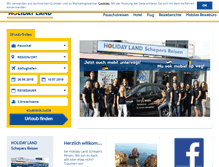 Tablet Screenshot of holidayland-selfkant.de